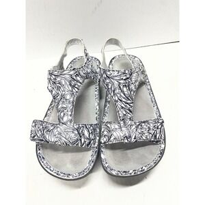 Alegria Sandals 38 PG Lite Kendra Vineland Comfort Leather Ken-769 White Floral